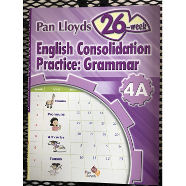 【$136/4本】 Pan Lloyds 26-week English Consolidation Practice: Grammar (4A)