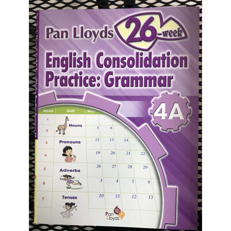 【$136/4本】 Pan Lloyds 26-week English Consolidation Practice: Grammar (4A)