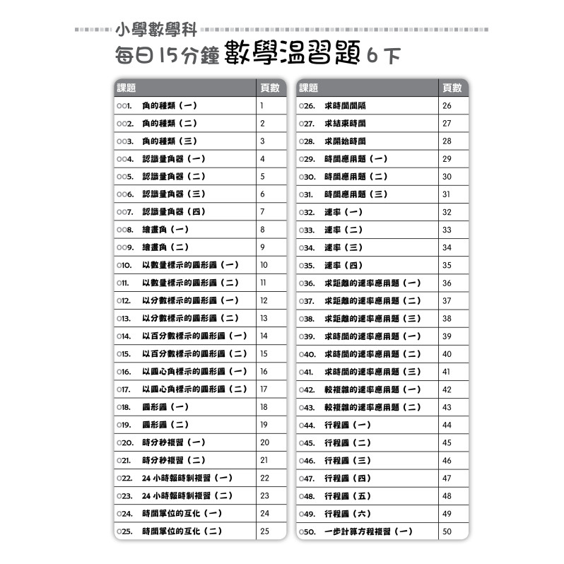 【多買多折】每日15分鐘數學温習題 (新課程版) 6下