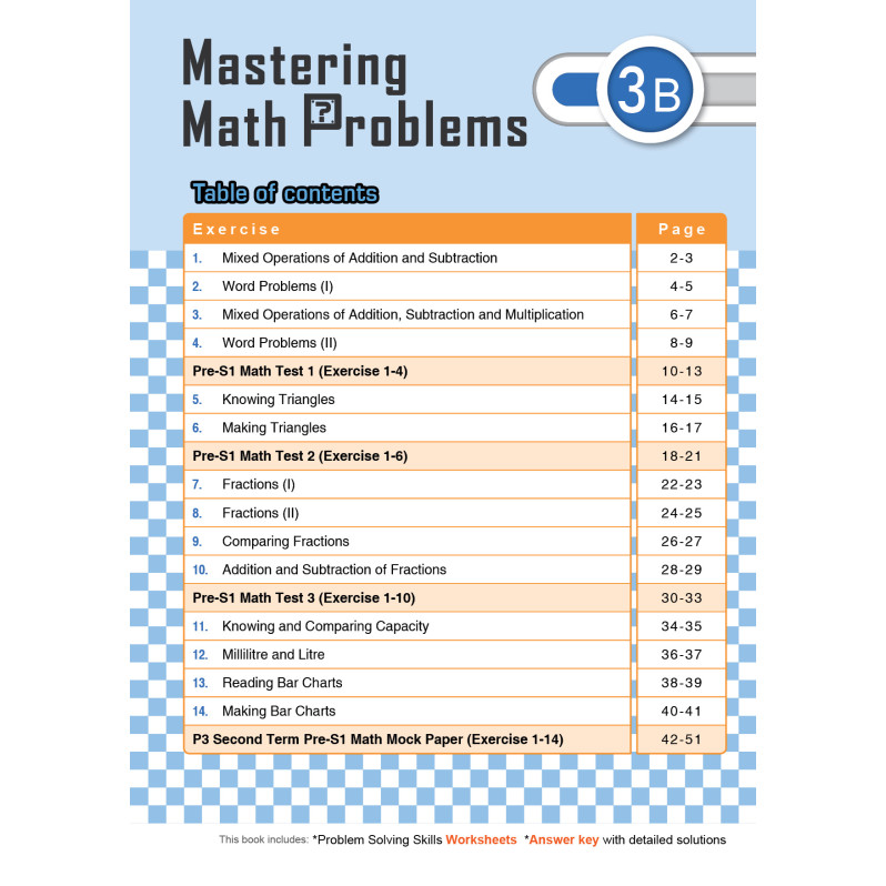 【多買多折】MathPro for HKAT Mastering Math Problems 3B