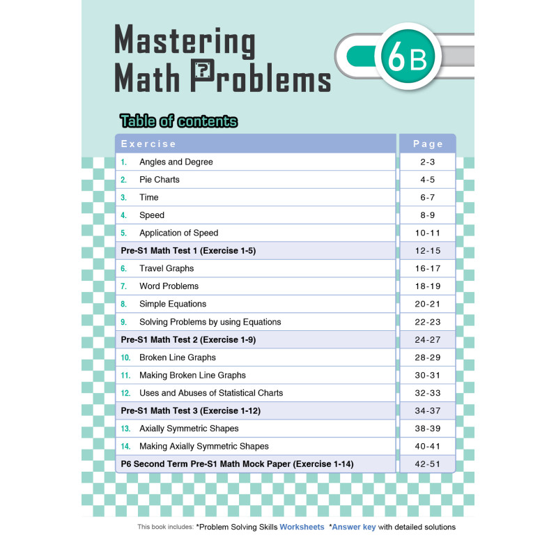 【多買多折】MathPro for HKAT Mastering Math Problems 6B