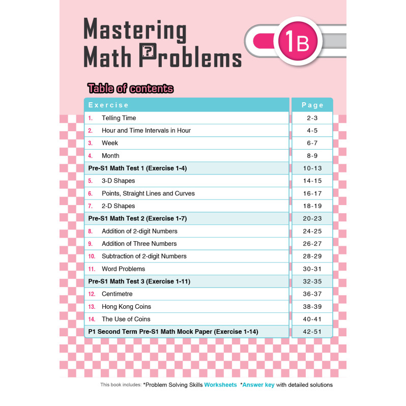 【多買多折】MathPro for HKAT Mastering Math Problems 1B